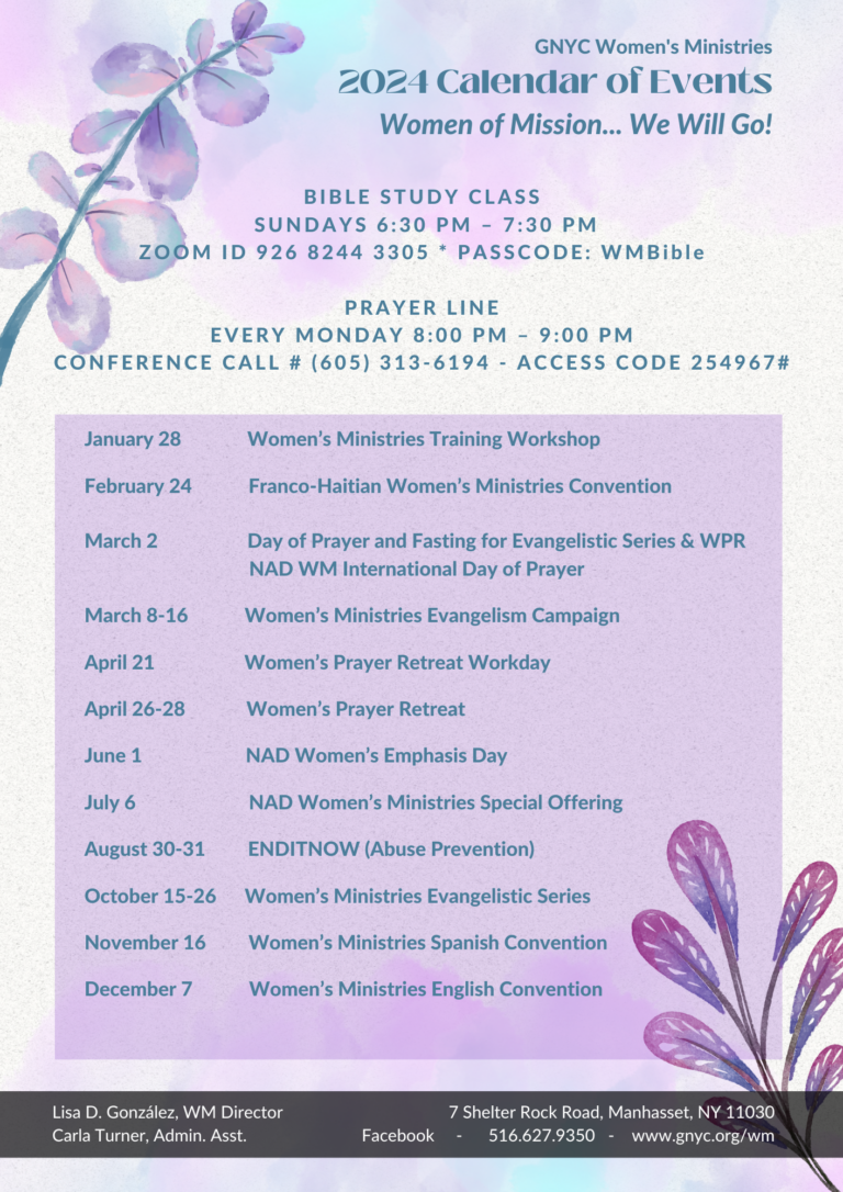 Women's Ministries Greater New York Conference of SDA